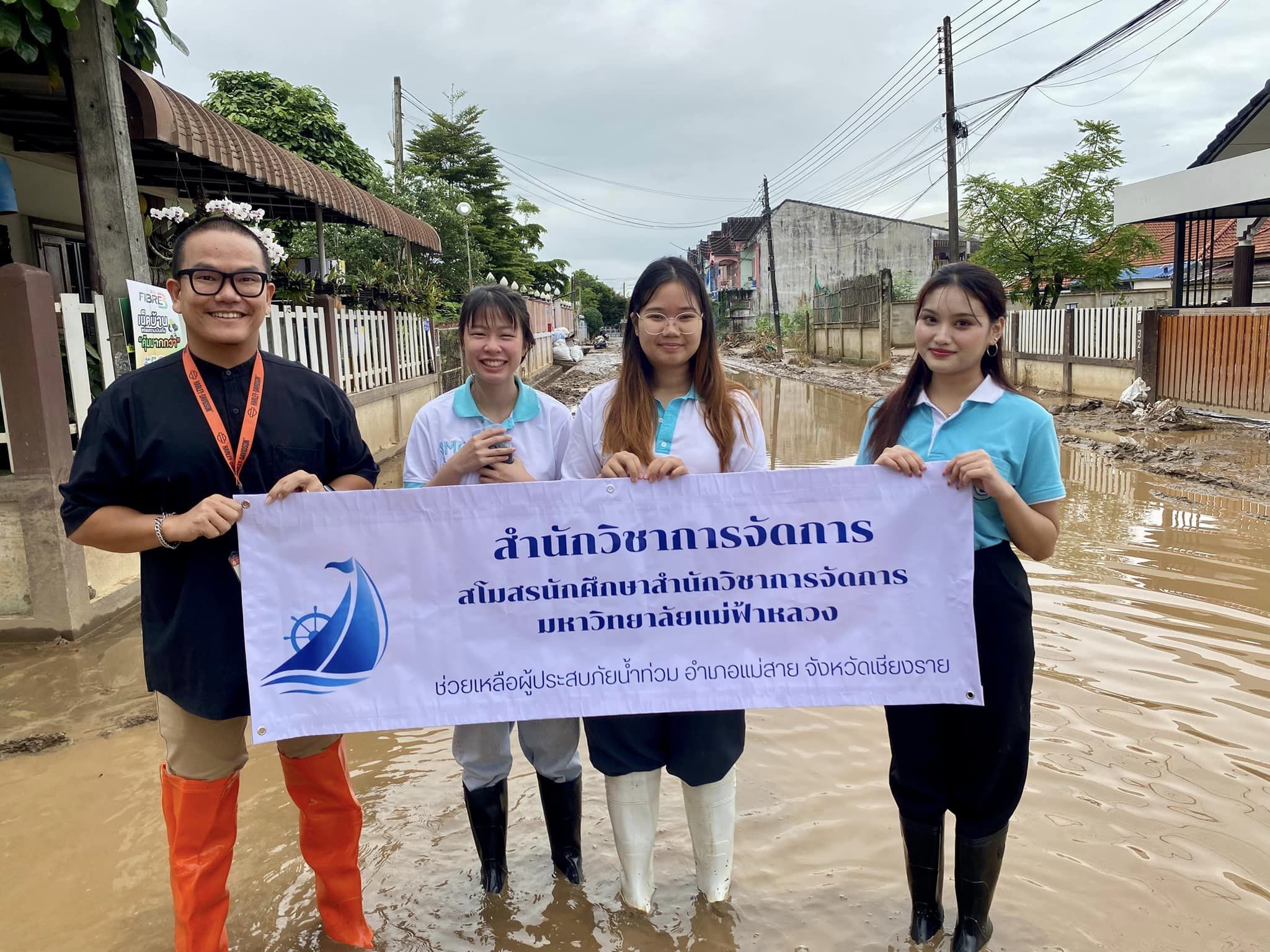 Flood victims in Mae Sai