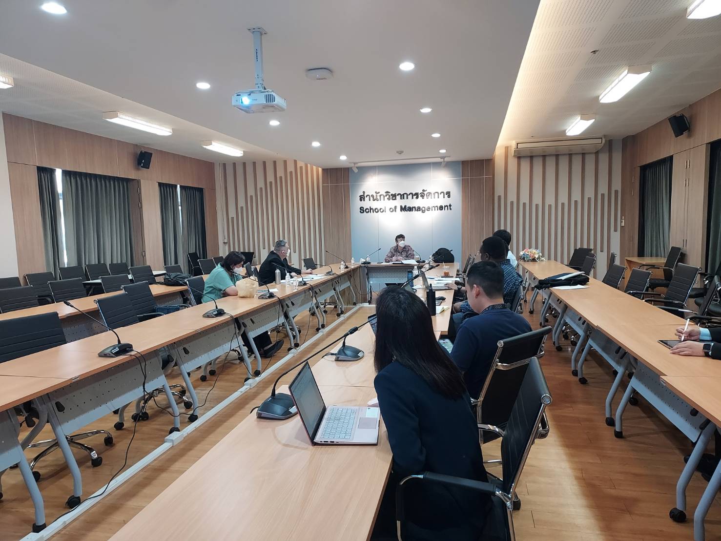 สำนักวิชาการจัดการต้อนรับ AACSB Mentor ในโอกาสเยี่ยมชมและติดตามความก้าวหน้าการดำเนินงาน