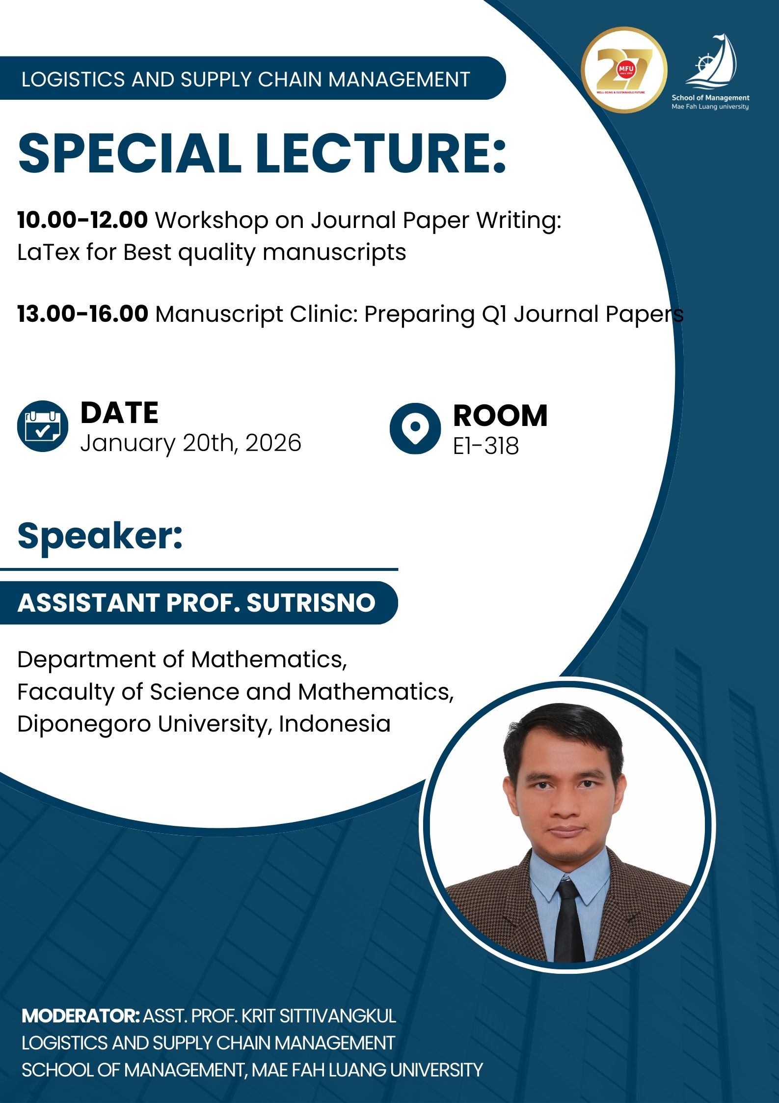 Special Lecture: Journal Paper Writing and Preparing Q1 Journal Papers